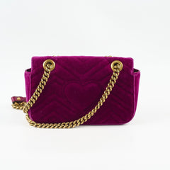Gucci Marmont Small Velvet Purple