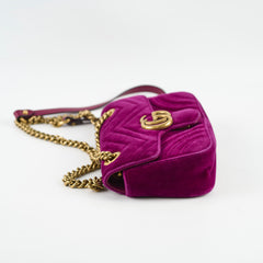Gucci Marmont Small Velvet Purple