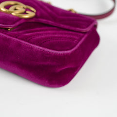 Gucci Marmont Small Velvet Purple