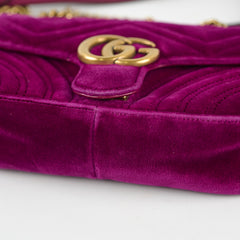 Gucci Marmont Small Velvet Purple