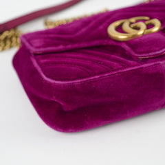 Gucci Marmont Small Velvet Purple