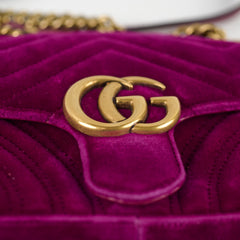 Gucci Marmont Small Velvet Purple