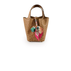 Hermes Picotin 18 Ostrich Chai - U Stamp