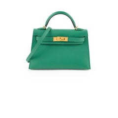Hermes Mini Kelly Vert Vertigo Epsom - A Stamp