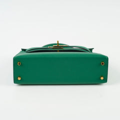 Hermes Mini Kelly Vert Vertigo Epsom - A Stamp