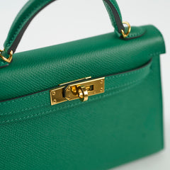 Hermes Mini Kelly Vert Vertigo Epsom - A Stamp