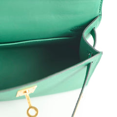 Hermes Mini Kelly Vert Vertigo Epsom - A Stamp