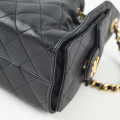 Chanel 25 Mini Black Caviar (Microchipped)