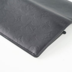Louis Vuitton Brazza Wallet Monogram Shadow Calf Black