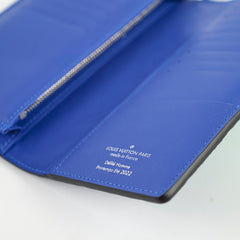 Louis Vuitton Virgil Abloh SS22 Brazza Wallet Taurillion Illusion Gradient Blue/Green