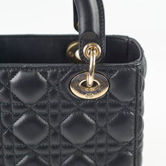 Dior Lady Dior Small Lambskin Black