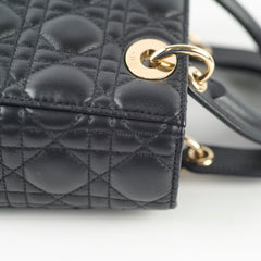 Dior Lady Dior Small Lambskin Black