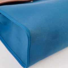 Hermes Herbag 31 Blue/Natural PHW - Stamp X