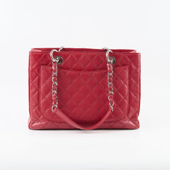 Chanel Caviar Grand Shopping Tote GST Red
