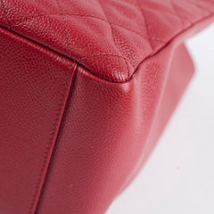 Chanel Caviar Grand Shopping Tote GST Red