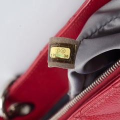 Chanel Caviar Grand Shopping Tote GST Red