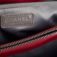 Chanel Caviar Grand Shopping Tote GST Red