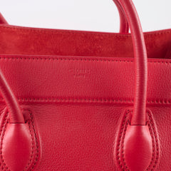 Celine Mini Luggage Red