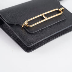 Hermes Roulis Slim Wallet Black Chevre 2022