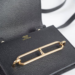 Hermes Roulis Slim Wallet Black Chevre 2022
