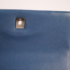 Chanel Coco Handle Dusty Steel Blue Caviar (23 Series)