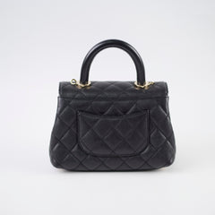Chanel Mini Coco Handle Caviar Black