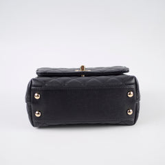 Chanel Mini Coco Handle Caviar Black