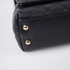 Chanel Mini Coco Handle Caviar Black