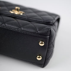 Chanel Mini Coco Handle Caviar Black