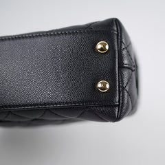 Chanel Mini Coco Handle Caviar Black