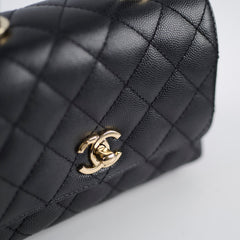 Chanel Mini Coco Handle Caviar Black