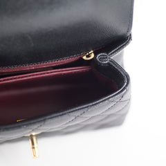 Chanel Mini Coco Handle Caviar Black
