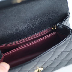 Chanel Mini Coco Handle Caviar Black