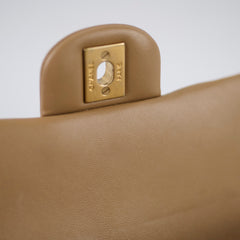 Chanel Rectangle Mini Top Handle Dark Beige Lambksin GHW