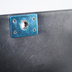 Chanel Old Meidum Boy Bag Black Lambskin RHW 22 Series