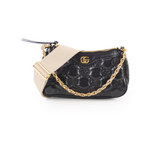 Gucci GG Matelasse Hobo Calfskin Black