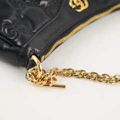 Gucci GG Matelasse Hobo Calfskin Black