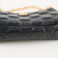 Gucci GG Matelasse Hobo Calfskin Black