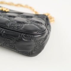 Gucci GG Matelasse Hobo Calfskin Black