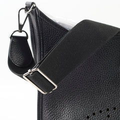 Hermes Evelyne 29 Black Clemence PHW C Stamp