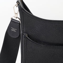 Hermes Evelyne 29 Black Clemence PHW C Stamp