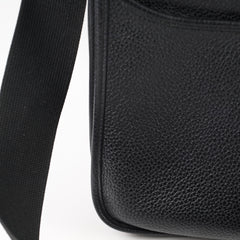 Hermes Evelyne 29 Black Clemence PHW C Stamp