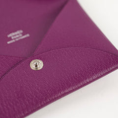 Hermes Calvi Cardholder Anemone Chevre Chamkila