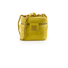 Chanel CC Yellow Vanity Case