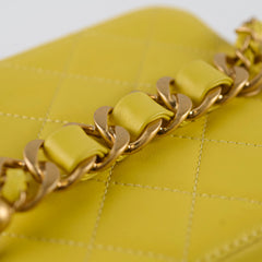 Chanel CC Yellow Vanity Case