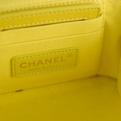 Chanel CC Yellow Vanity Case