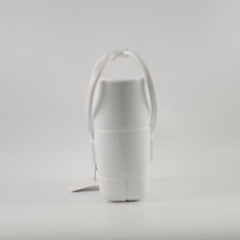 Bottega Veneta Mini Arco Rubber Bag White