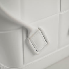 Bottega Veneta Mini Arco Rubber Bag White