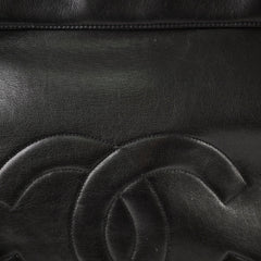 Chanel Deca Coco Mark Black Vintage Tote