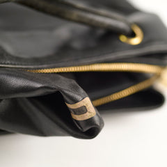 Chanel Deca Coco Mark Black Vintage Tote